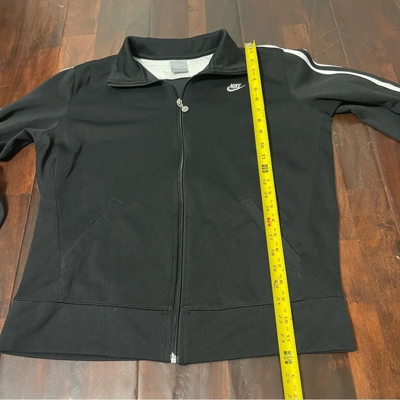 Vintage 90s Nike Track Jacket Women’s Size XL (16-18) Black And White Full Zip - Picture 7 of 14